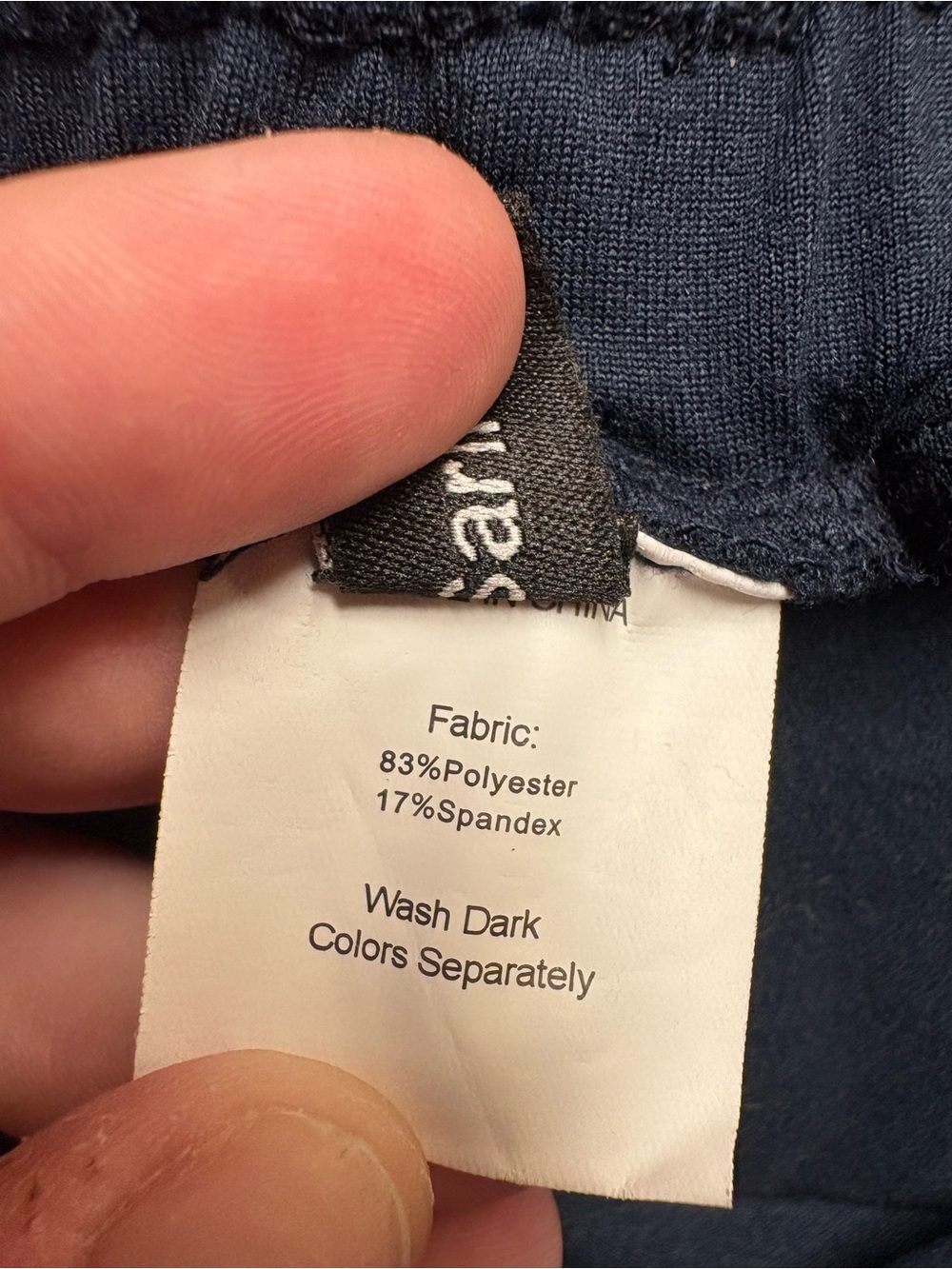 Sarin Mathews Navy Wide Leg Pull On Pants XXL Stretch Lounge Career - Picture 5 of 6